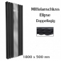 Mirror 1800x500  mm  Mittelanschluss anthrazit